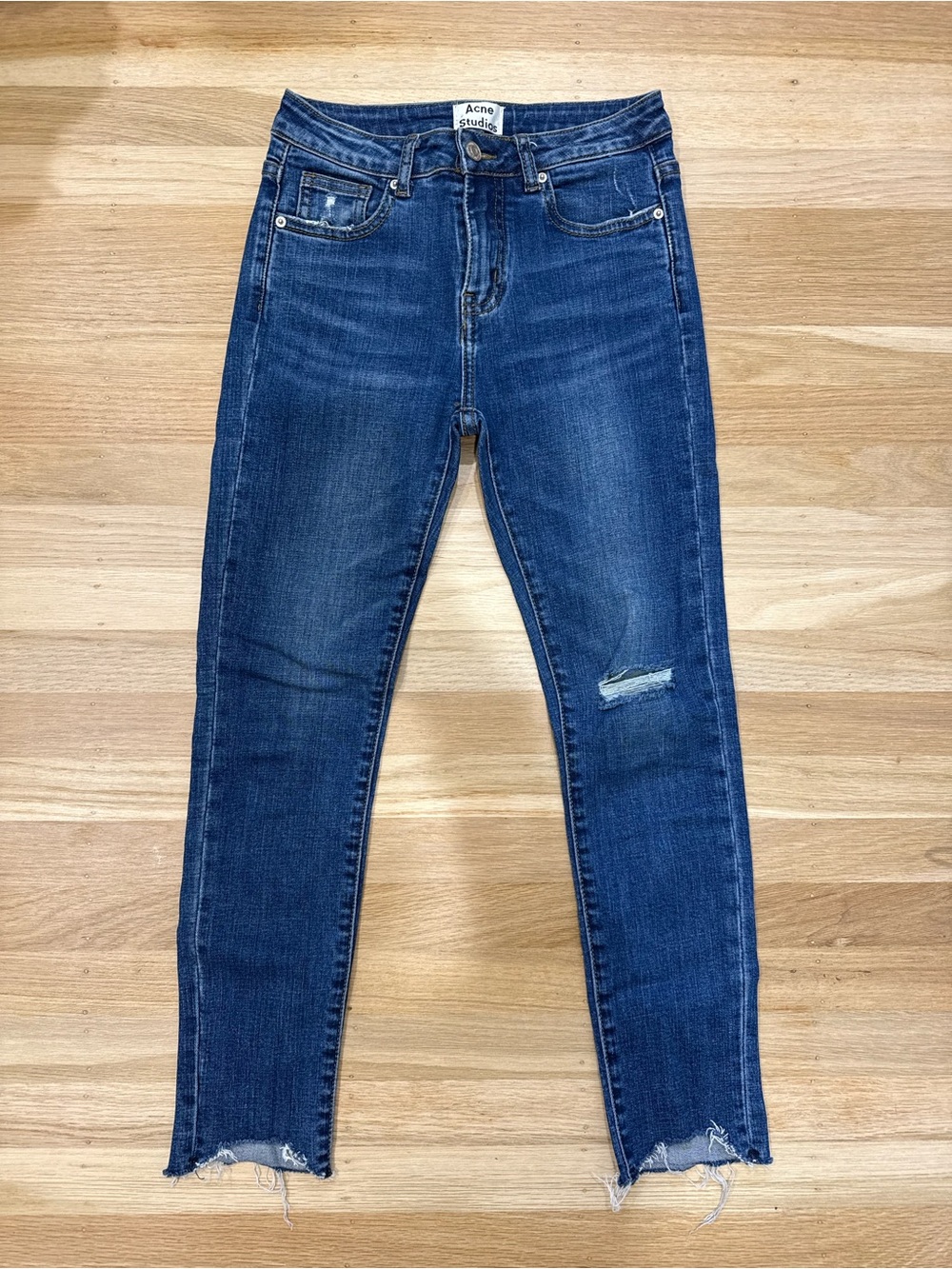 Acne Studios Distressed Skinny Jeans Size 26